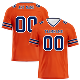 Custom Red Sleeve Stripes Blue Personalized Authentic Football Jersey FBJ02-bc0f090