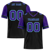 Custom Black Purple Two Tone Purple Personalized Authentic Football Jersey FBJ02-bc0f099