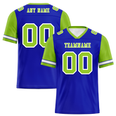 Custom Blue Green Two Tone Green Personalized Authentic Football Jersey FBJ02-bc0fa0c