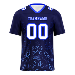 Custom Black Graffiti Pattern White Personalized Authentic Football Jersey FBJ02-bc0fabd