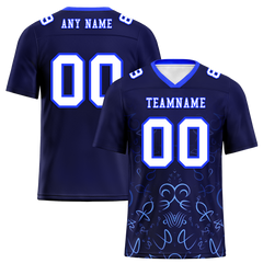 Custom Black Graffiti Pattern White Personalized Authentic Football Jersey FBJ02-bc0fabd