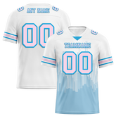 Custom White Graffiti Pattern Pink Personalized Authentic Football Jersey FBJ02-bc0fac7