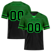Custom Green Black Graffiti Pattern Black Personalized Authentic Football Jersey FBJ02-bc0fac9