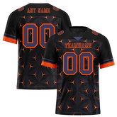 Custom Black Orange 3D Pattern Purple Personalized Authentic Football Jersey FBJ02-bc0faed
