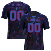 Custom Black 3D Pattern Purple Personalized Authentic Football Jersey FBJ02-bc0fafa