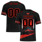 Custom Black Red Drift Fashion Black Personalized Authentic Football Jersey FBJ02-bc0fb0d