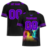 Custom Black Drift Fashion Purple Personalized Authentic Football Jersey FBJ02-bc0fb08