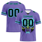 Custom Purple Skull Fashion Black Personalized Authentic Football Jersey FBJ02-bc0fbad