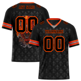 Custom Black Grey Skull Fashion Black Personalized Authentic Football Jersey FBJ02-bc0fbbd