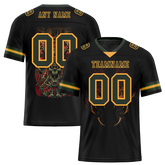 Custom Black Skull Fashion Green Personalized Authentic Football Jersey FBJ02-bc0fbbe