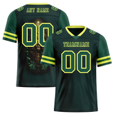 Custom Green Skull Fashion Green Personalized Authentic Football Jersey FBJ02-bc0fbb9