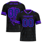 Custom Black Skull Fashion Purple Personalized Authentic Football Jersey FBJ02-bc0fbc0