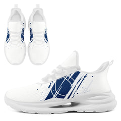 Custom Indianapolis Personalized Team NFL Fan Gear Sneakers – Unisex Gameday Athletic Shoes Custom Team Name Sports Runners FN079-E020219-14