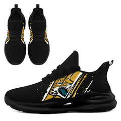 Custom Jacksonville Personalized Team NFL Fan Gear Sneakers – Unisex Gameday Athletic Shoes Custom Team Name Sports Runners FN079-E020219-16