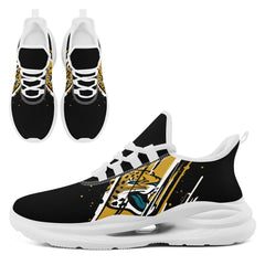Custom Jacksonville Personalized Team NFL Fan Gear Sneakers – Unisex Gameday Athletic Shoes Custom Team Name Sports Runners FN079-E020219-16