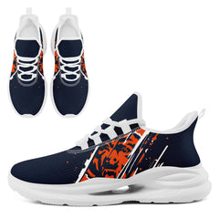 Custom Illinois Personalized Team Fan Gear Sneakers – Unisex Gameday Athletic Shoes Custom Team Name Sports Runners FN079-E020219-7