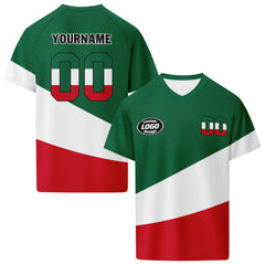 Custom 2026 World Cup Mexico High Quality Soccer Stadium Version Jersey Sneakers Sports Shoes and Hat Combo Offer Personalized Team Name and Logo ZH-F023091-4