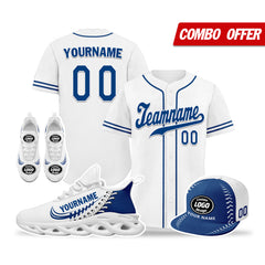 Custom White Jersey MaxSoul Shoes and Hat Combo Offer Personalized ZH-bd0b00e0-ab