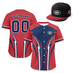 Custom Baseball Jersey and Hat Combo Offer Personalized Combo ZH-E023021-5