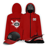 Custom Baseball Outerwear Hat and Shoes Combo Offer Personalized Combo ZH-E025023-30