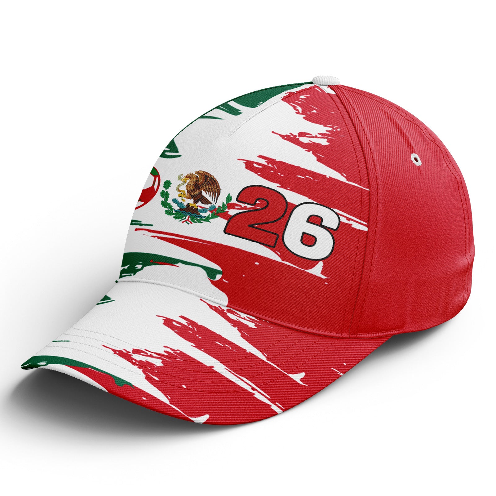 Personalized 2026 Mexico Soccer Fan Hat - Add Your Name & Design Custom 2026 Football Tournament Hat YW061-F023053-1