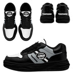 Custom Black Gray Las Vegas Shoes Personalized Sneaker FN032-D020389-20