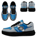Custom Blue Gray Detroit Shoes Personalized Sneaker FN032-D020389-11