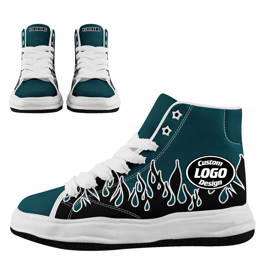 Custom Green Black Philadelphia Football Jersey and Firesoul Sports Shoes Combo Offer Personalized Combo ZH-D020273-23