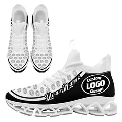 Custom Black White Maxsoul Shoes Personalized Sneaker FN030XD-D020388-8