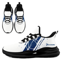 Custom Indianapolis Personalized Team NFL Fan Gear Sneakers – Unisex Gameday Athletic Shoes Custom Team Name Sports Runners FN079-E020219-14