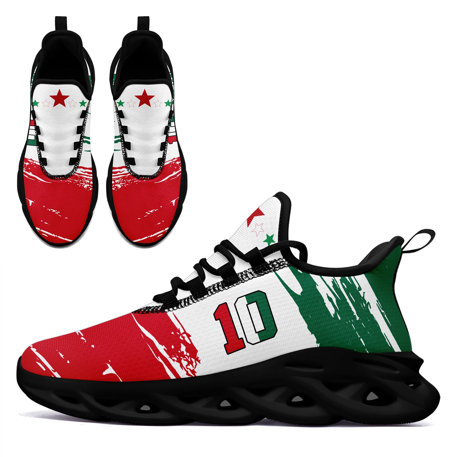 Custom 2026 World Cup Mexico Sneakers DIY Country Flag Running Shoes Lightweight Sport Shoes Gift for Football Fans Personalized Team Name and Logo FN003-F023078-2