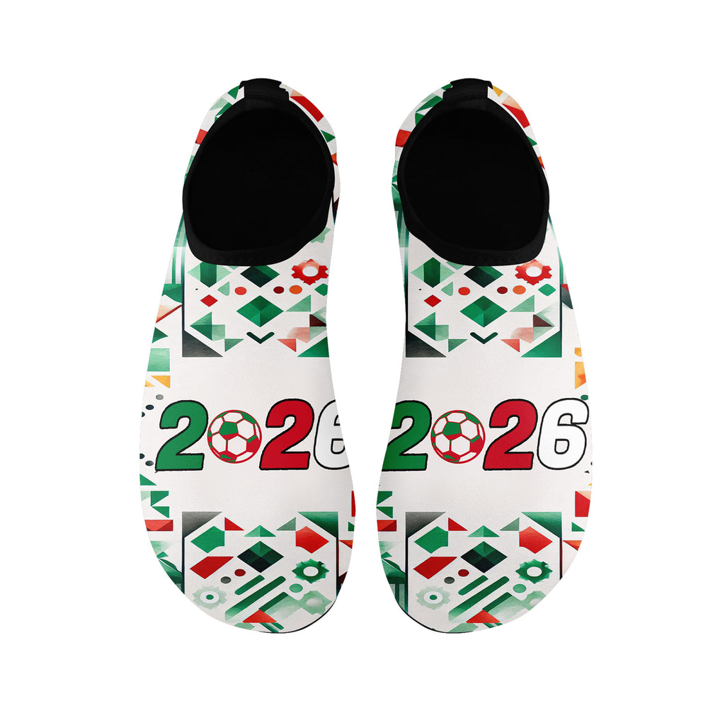 Custom 2026 World Cup Mexico Sneakers DIY Country Flag Running Shoes Lightweight Sport Shoes Gift for Football Fans Personalized Team Name and Logo FN086-F023097-2