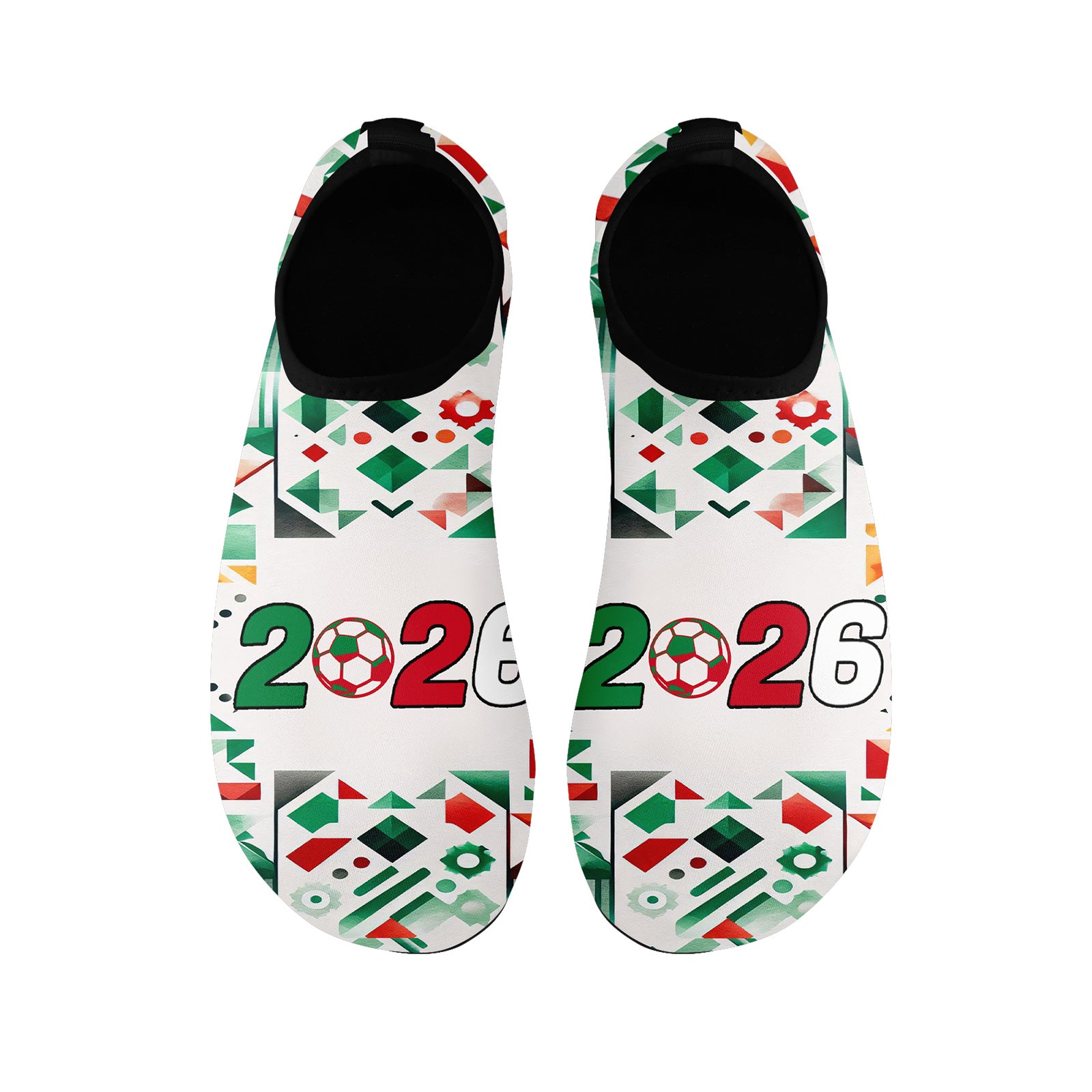 Custom 2026 World Cup Mexico Sneakers DIY Country Flag Running Shoes Lightweight Sport Shoes Gift for Football Fans Personalized Team Name and Logo FN086-F023097-2