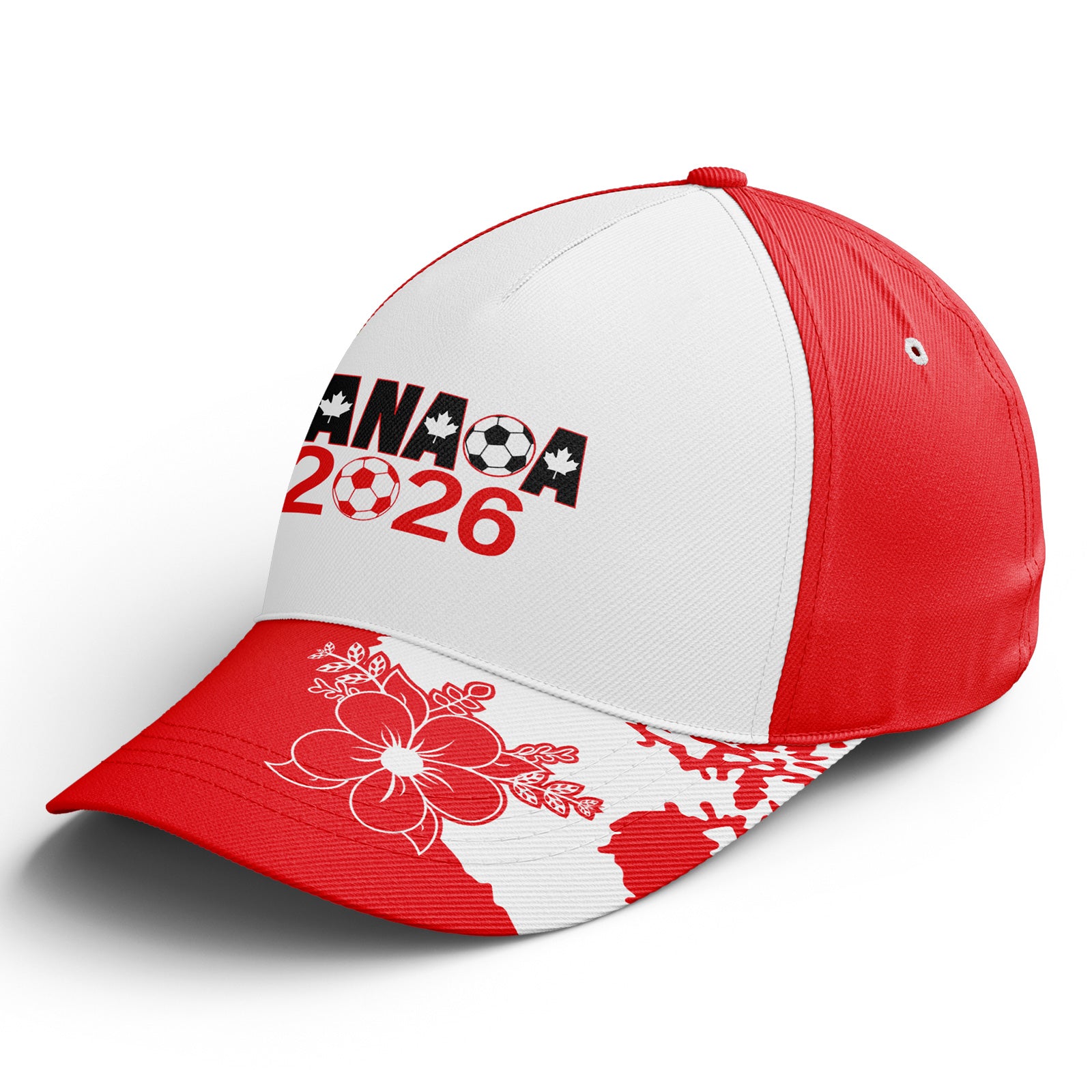 Personalized 2026 Canada Soccer Fan Hat - Add Your Name & Design Custom 2026 Football Tournament Hat YW061-F023093-5