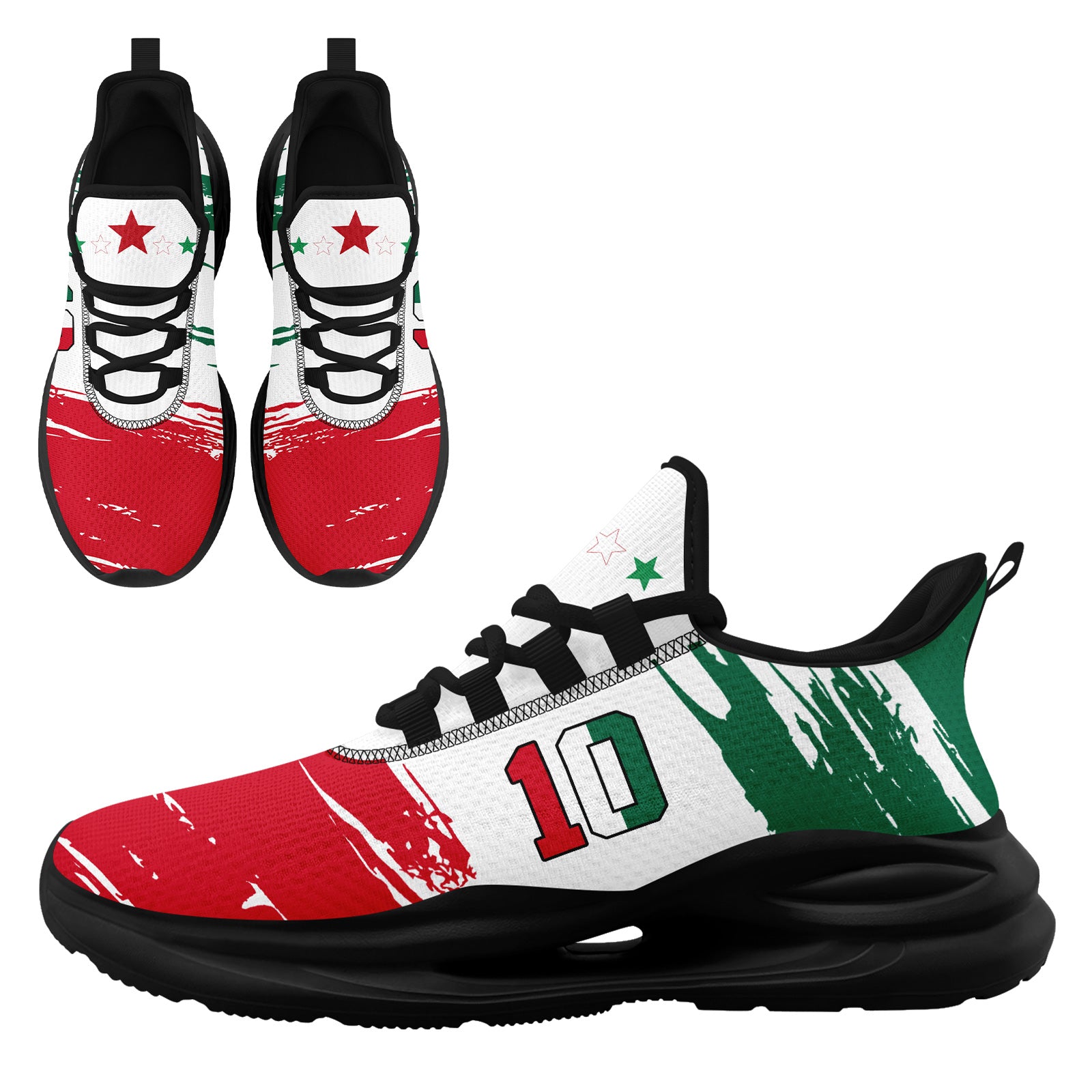 Custom 2026 World Cup Mexico Sneakers DIY Country Flag Running Shoes Lightweight Sport Shoes Gift for Football Fans Personalized Team Name and Logo FN079-F023084-2