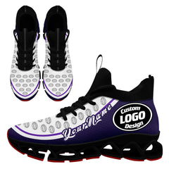 Custom Purple Cream Maxsoul Shoes Personalized Sneaker FN030XD-D020388-16