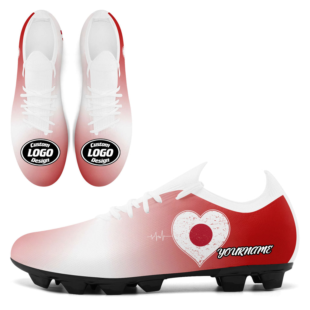 Custom Japan 2026 World Cup Sneakers DIY Country Flag Running Shoes Lightweight Sport Shoes Gift for Football Fans Personalized Team Name and Logo SC02-F025043-2