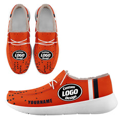 Custom Orange Blue Chicago Shoes Personalized Sneaker FN042-D020279-7