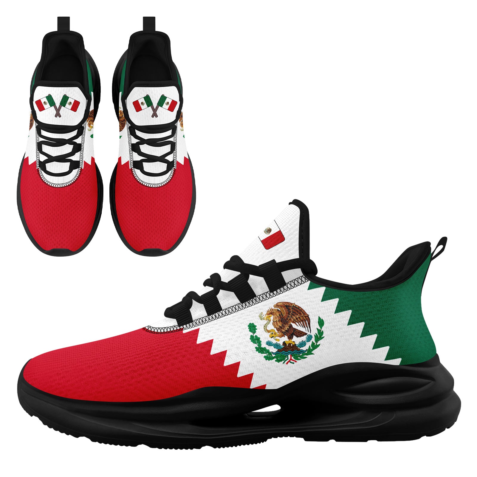 Custom 2026 World Cup Mexico Sneakers DIY Country Flag Running Shoes Lightweight Sport Shoes Gift for Football Fans Personalized Team Name and Logo FN079-F023046-3