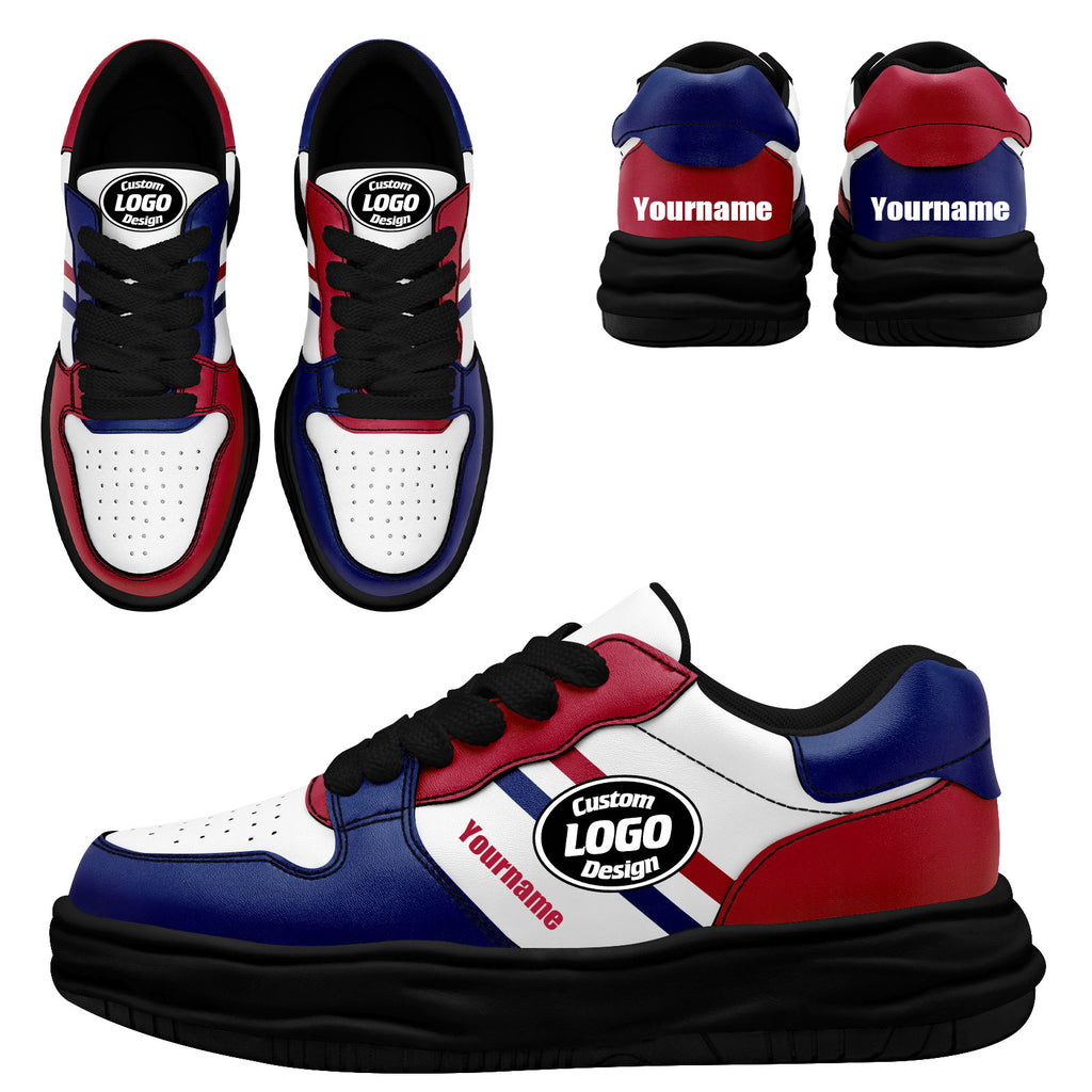 Custom Red Blue New York Shoes Personalized Sneaker FN032-D020389-21