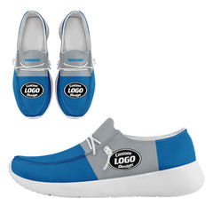 Custom Detroit Blue Gray Shoes Personalized Sneaker FN018-D020278-11