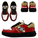 Custom Red Gold San Francisco Shoes Personalized Sneaker FN032-D020389-25