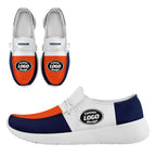 Custom White Orange Blue Denver Jacket and Sports Shoes Combo Offer Personalized Combo ZH-D020294-10