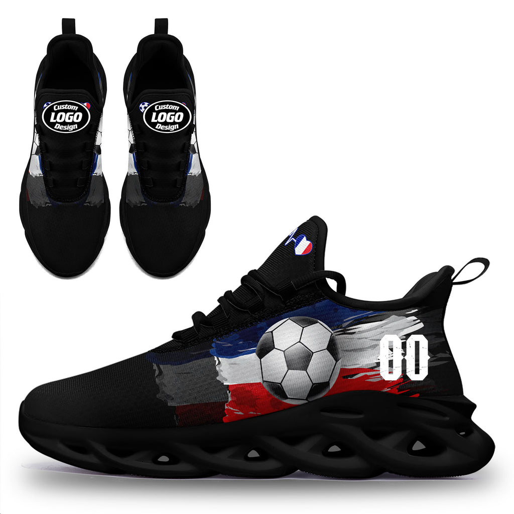 Custom France 2026 World Cup Sneakers DIY Country Flag Running Shoes Lightweight Sport Shoes Gift for Football Fans Personalized Team Name and Logo FN003-F025037-5