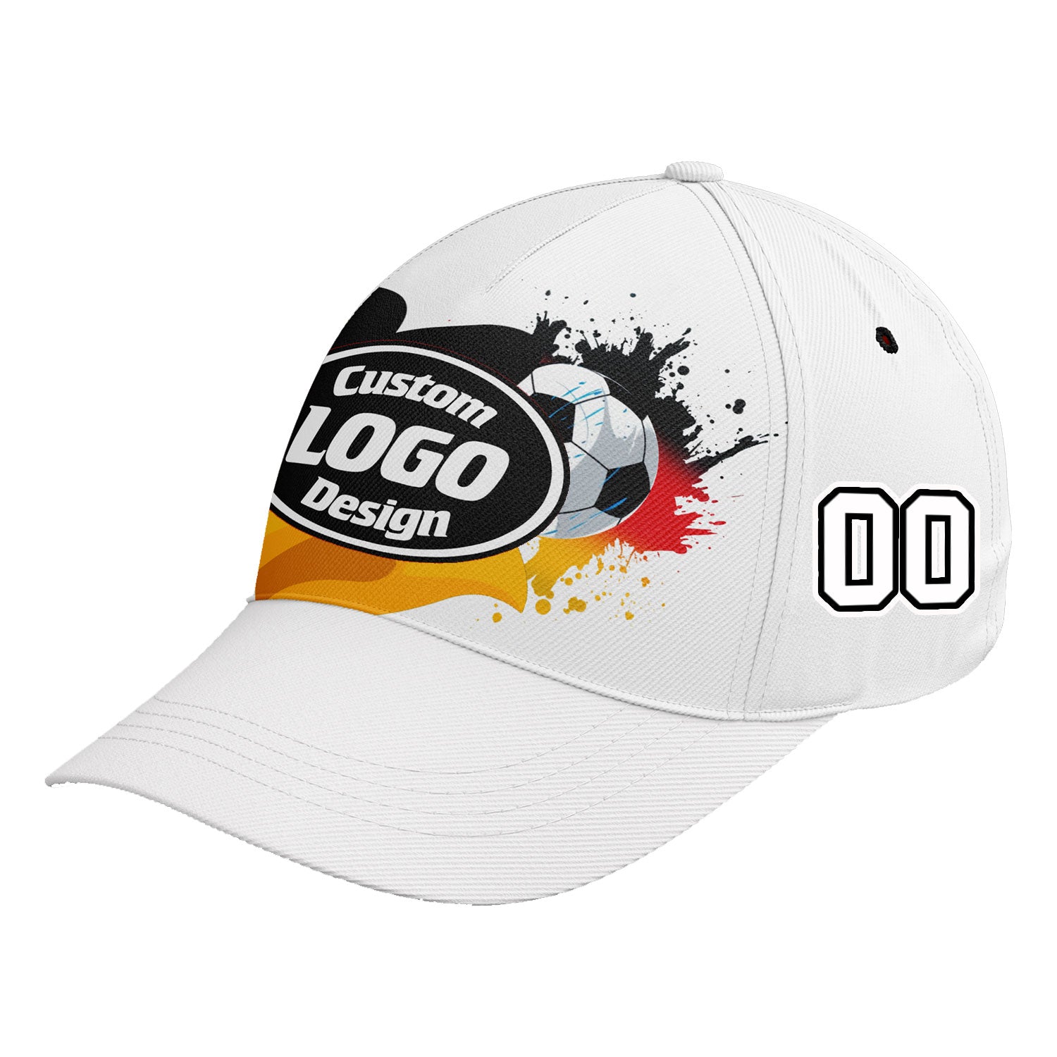 Personalized 2026 Germany Soccer Fan Hat - Add Your Name & Design Custom 2026 Football Tournament Hat YW061-F028095-2