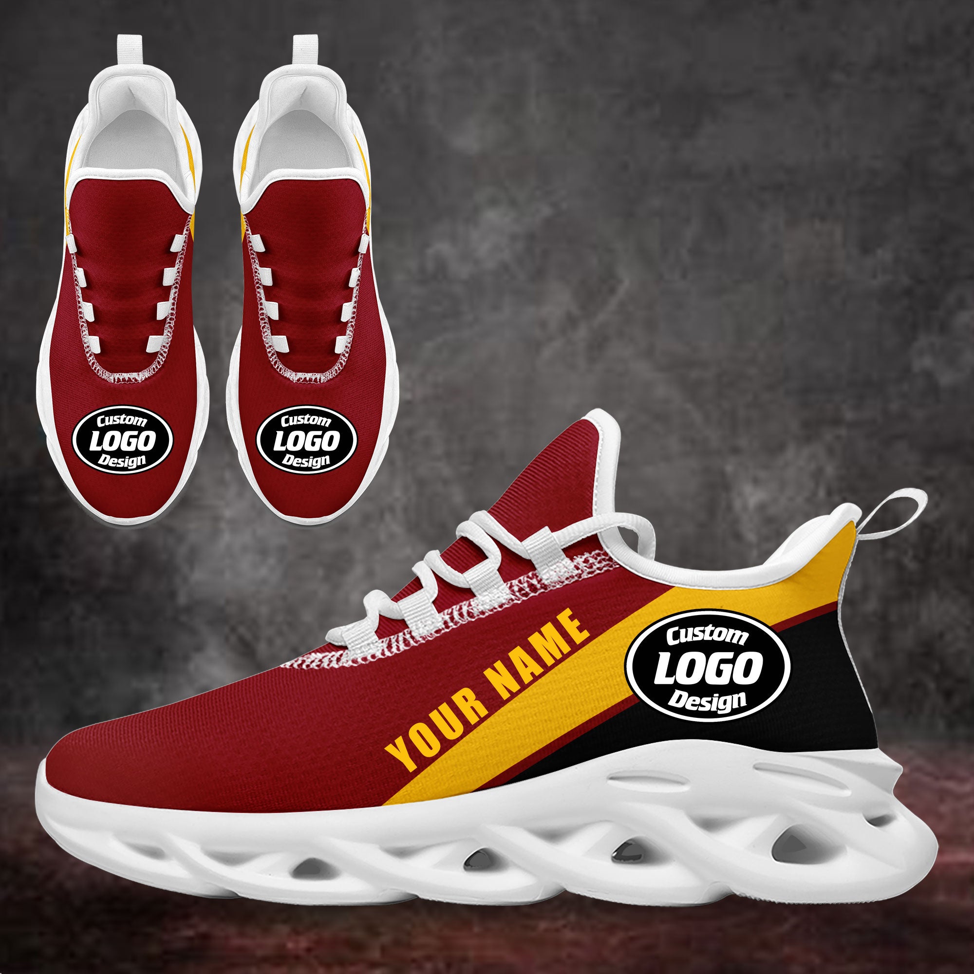 Custom Red Black Jersey MaxSoul Shoes and Hat Combo Offer Personalized ZH-bd0b007e-9
