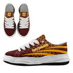 Custom Deep Red White Washington Football Jersey and Sports Shoes Combo Offer Personalized Combo ZH-D023031-31