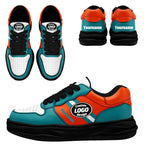 Custom Green Orange Miami Shoes Personalized Sneaker FN032-D020389-24