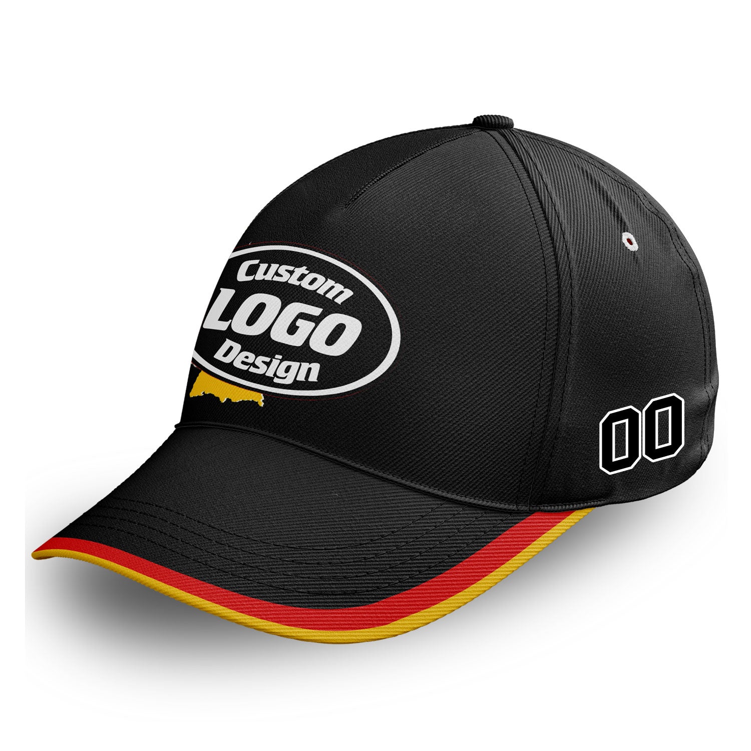 Personalized 2026 Germany Soccer Fan Hat - Add Your Name & Design Custom 2026 Football Tournament Hat YW061-F025069-3