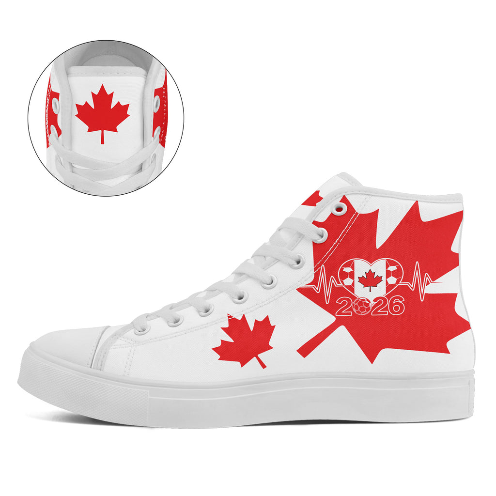 Custom 2026 World Cup Canada Sneakers DIY Country Flag Running Shoes Lightweight Sport Shoes Gift for Football Fans Personalized Team Name and Logo FN024-F023064-4